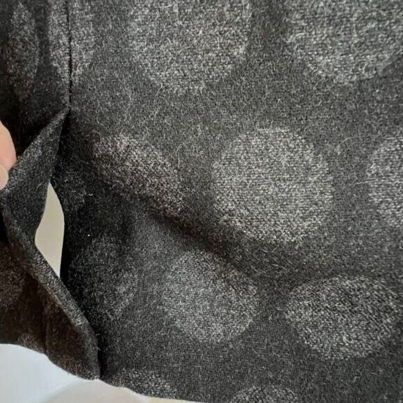 NWOT GAP BLACK & GRAY POLKA DOT WOOL BLEND ACADEMY BLAZER SIZE 10 - Picture 10 of 11